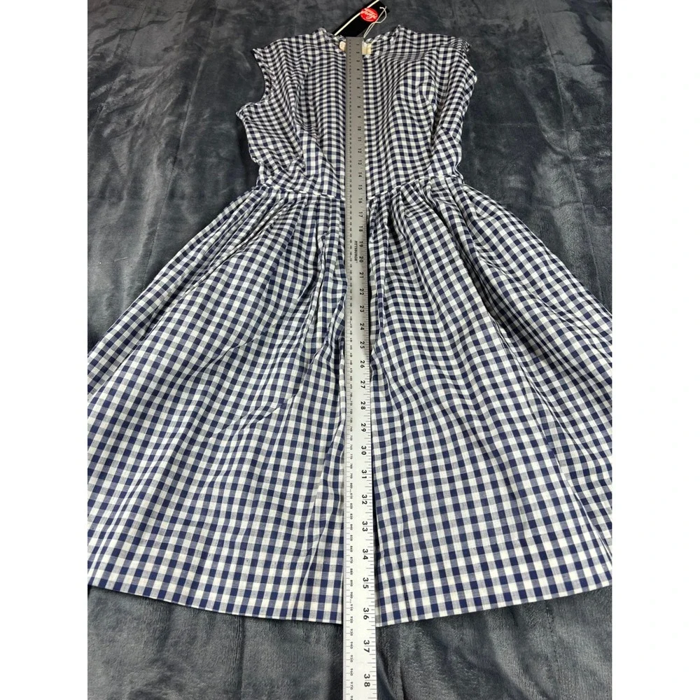 Fritzi of California Gingham‎ Dress Vintage Sleeveless Fit & Flare Size 18 - Picture 8 of 11